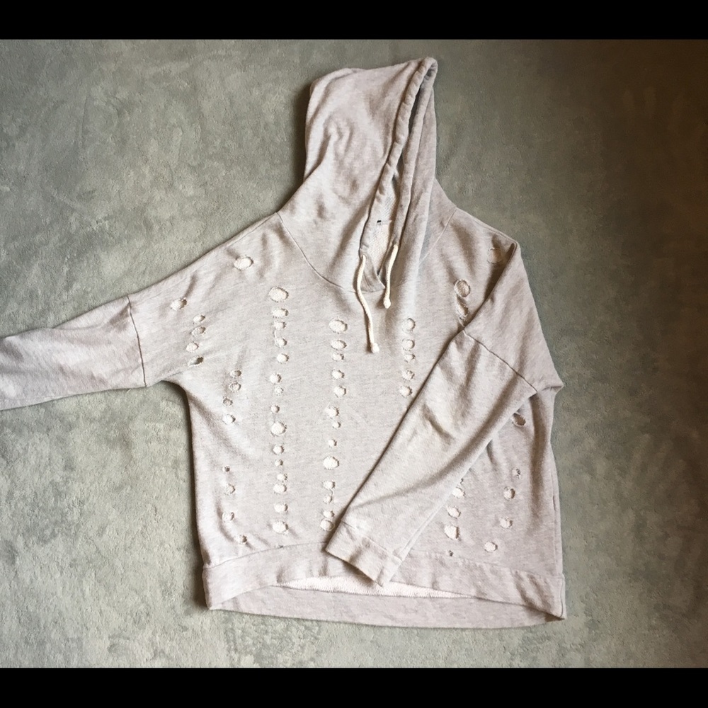Love culture distressed sweater